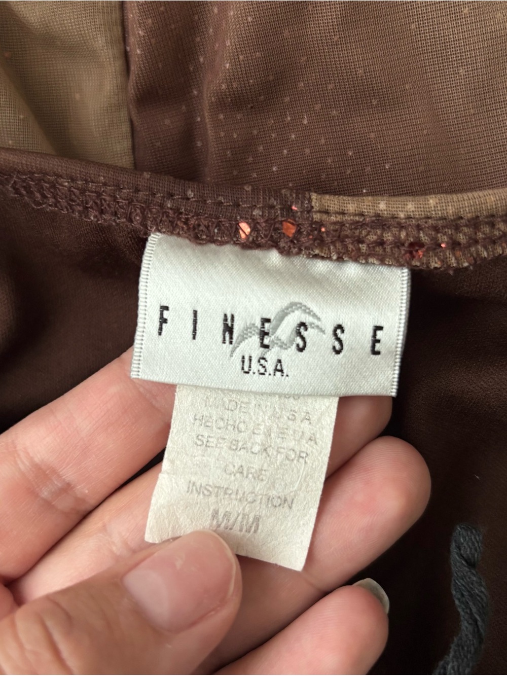 Finesse Brown Ruffle Dress - Picture 6 of 6